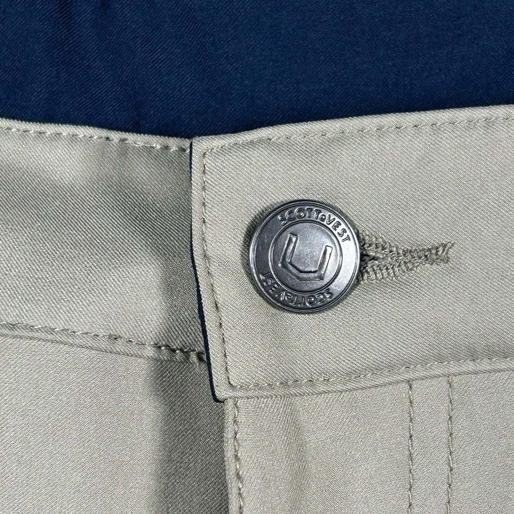 Scottevest Action Adventure Shorts Mens 42 Khaki Cargo Travel Hiking 17 Pocket - Picture 2 of 9